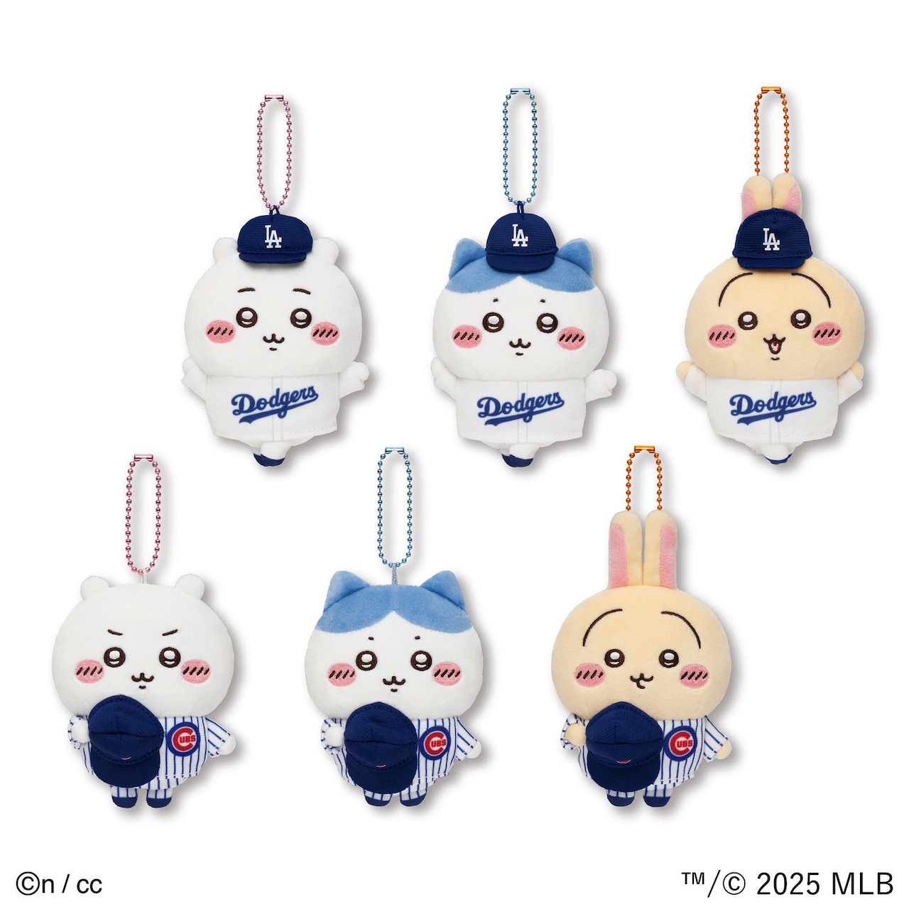 ちいかわがドジャース＆カブスのユニフォームに袖を通す、MLB開幕戦の