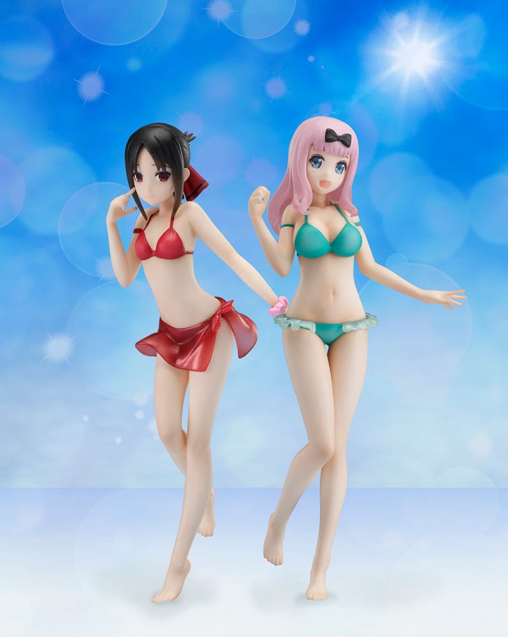 かぐや様は告らせたい」かぐやと藤原が水着姿でフィギュア化、お可愛い