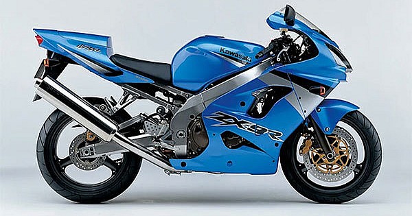 OEM Decals Kawasaki ZX9R 2003 - Blue • Original Stickers