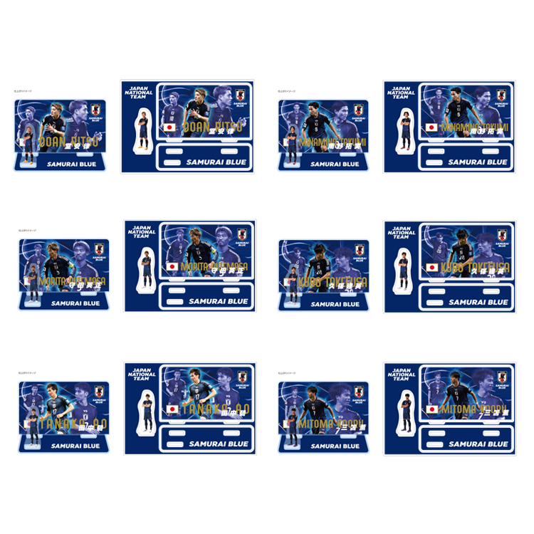 コンプリートセット BlueMatesロゴ入りプレーヤーズアクリルスタンド