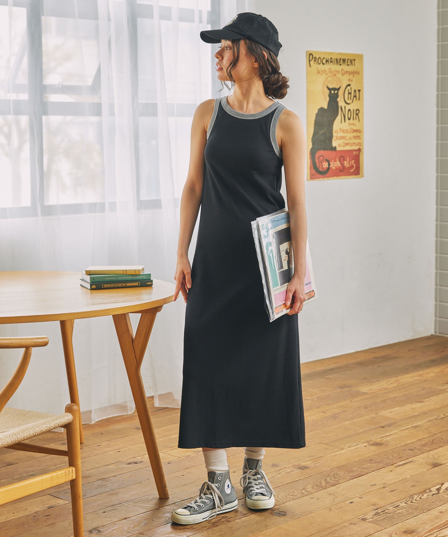 カップ付き アメスリ タンクトップ ワンピース MONO-MART LADY'S│MONO