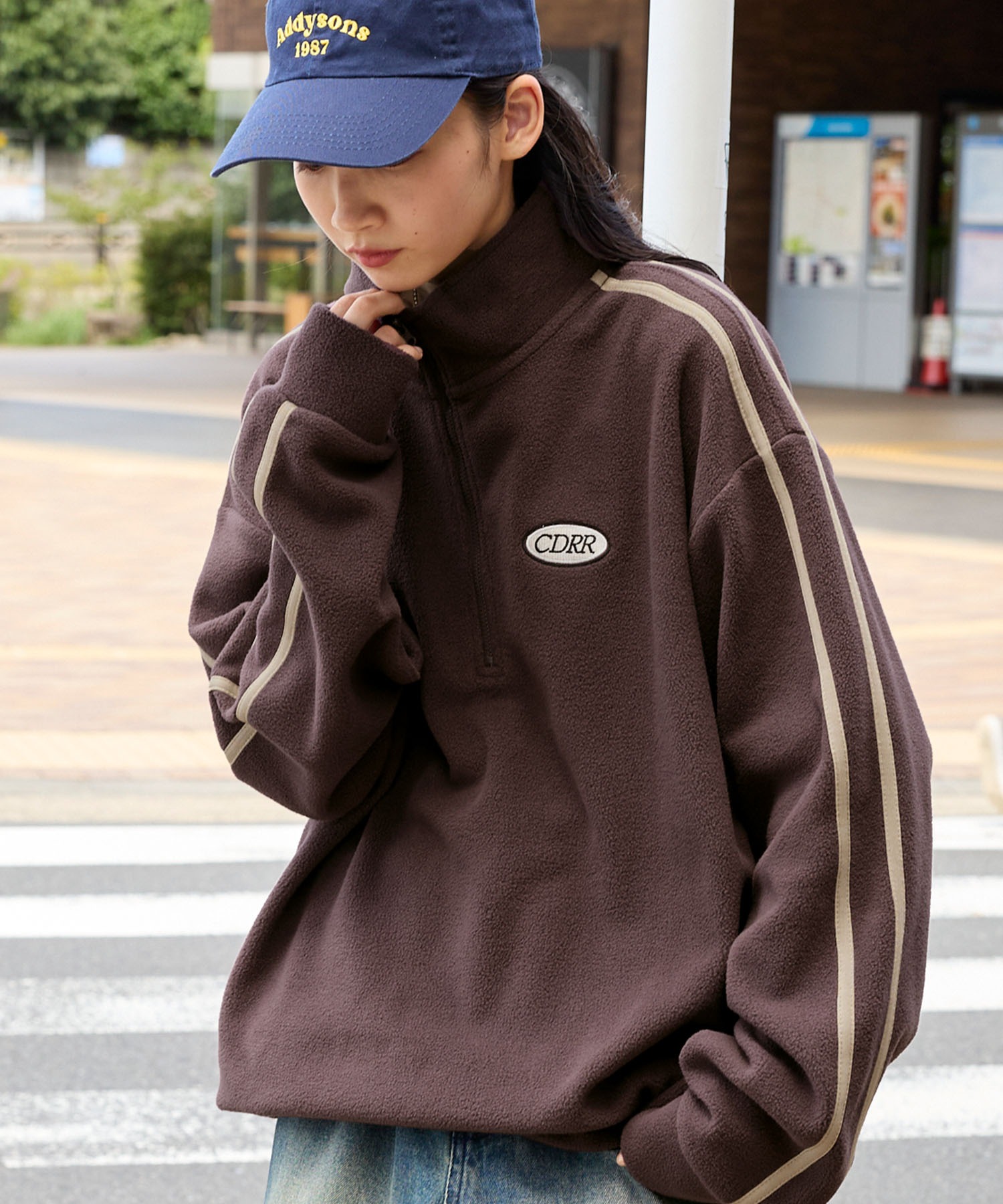 VACHEMENT アノラックコート 撥水 ドルマンスリーブ ハーフジップ