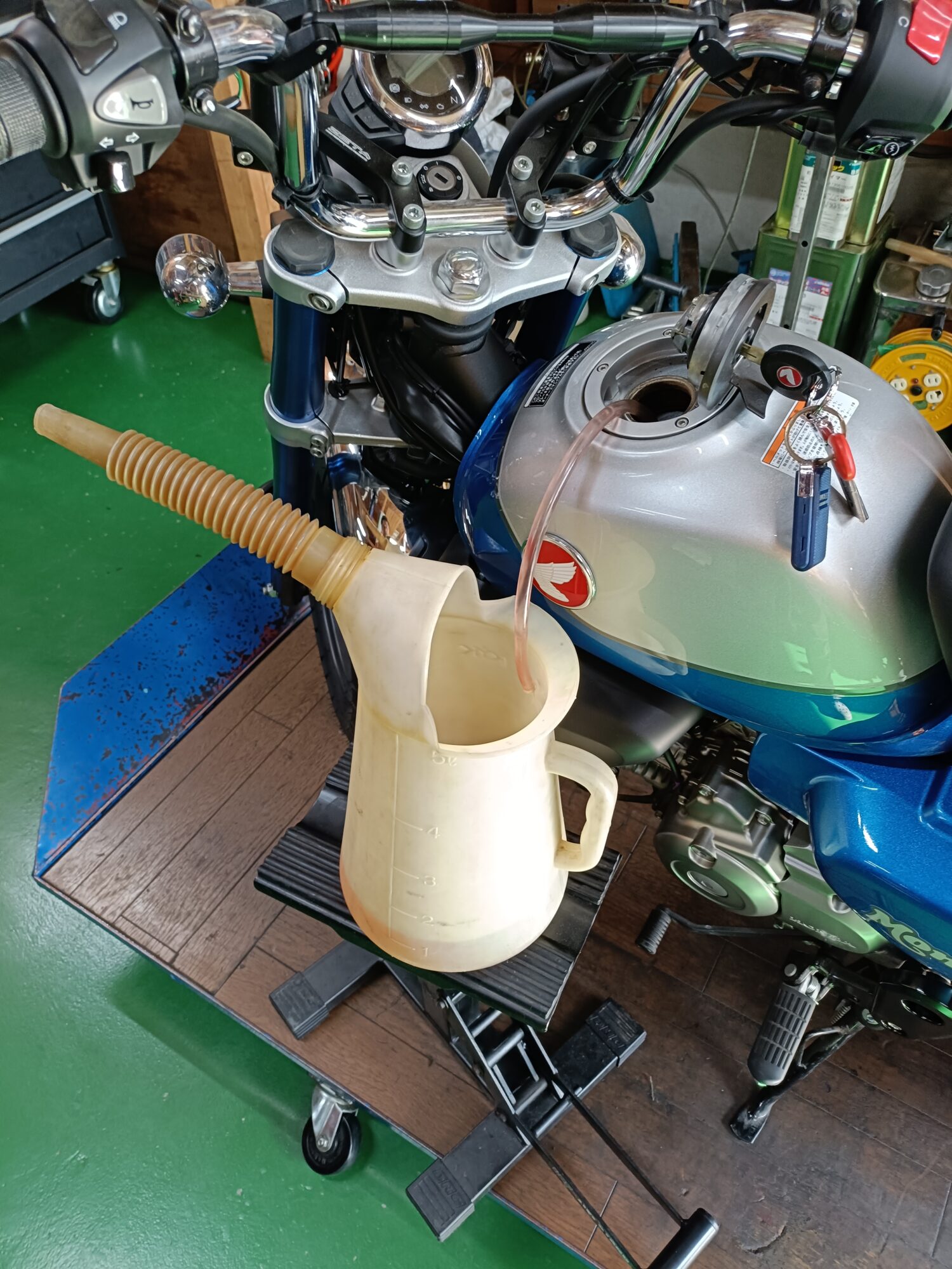 モンキー125燃料タンク交換 | 岡本商店ホームページ、その5