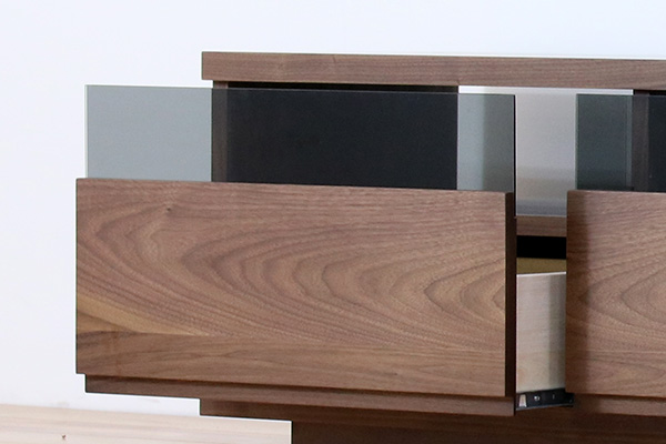 幅160 奥行44 高さ43】フレックス テレビボード ウォールナット 160