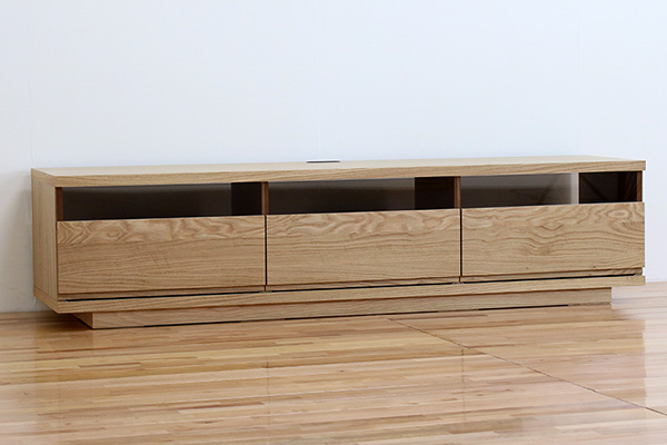 幅200 奥行44 高さ43】フレックス テレビボード ホワイトオーク 200