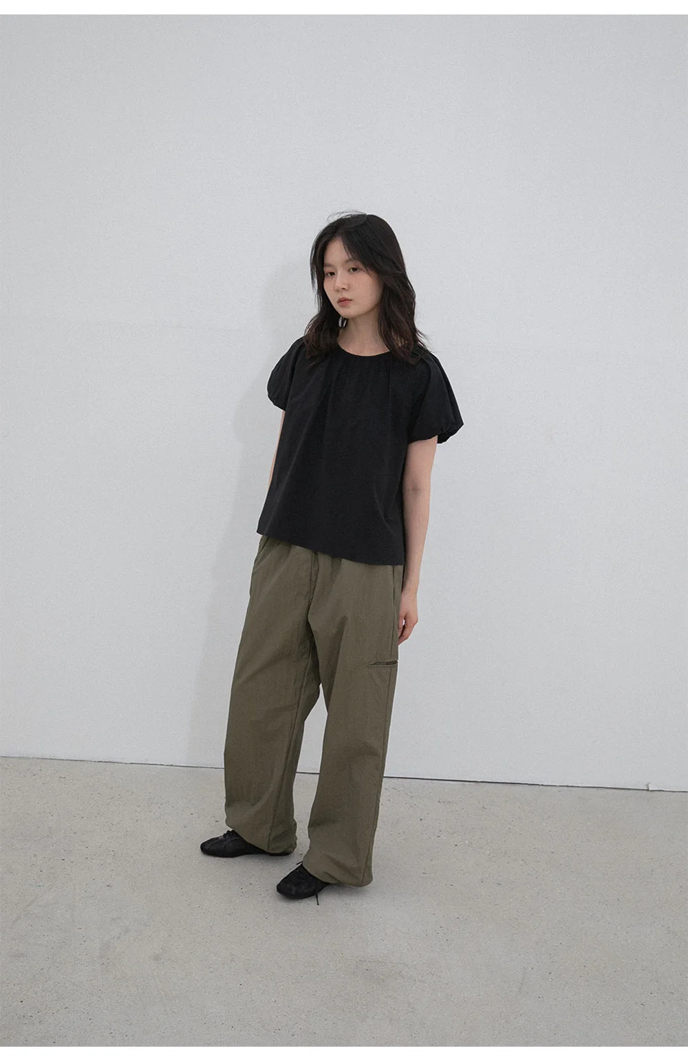 nylon cargo pants | OHOTORO