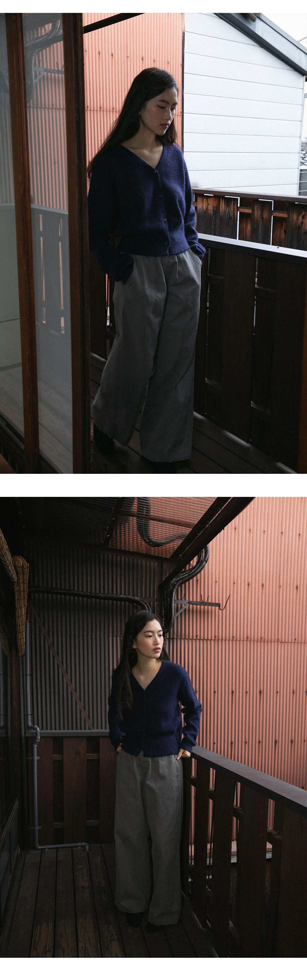 brushed slice cargo pants | OHOTORO