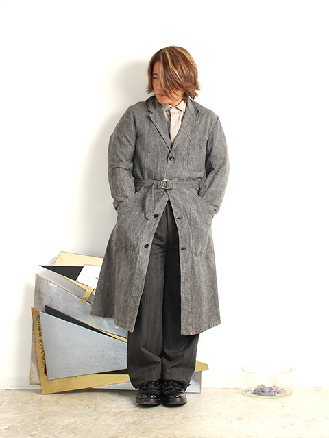 USED】50' FRENCH VINTAGE MANUTH DEPOSEE DUNGAREES ATELIRE COAT