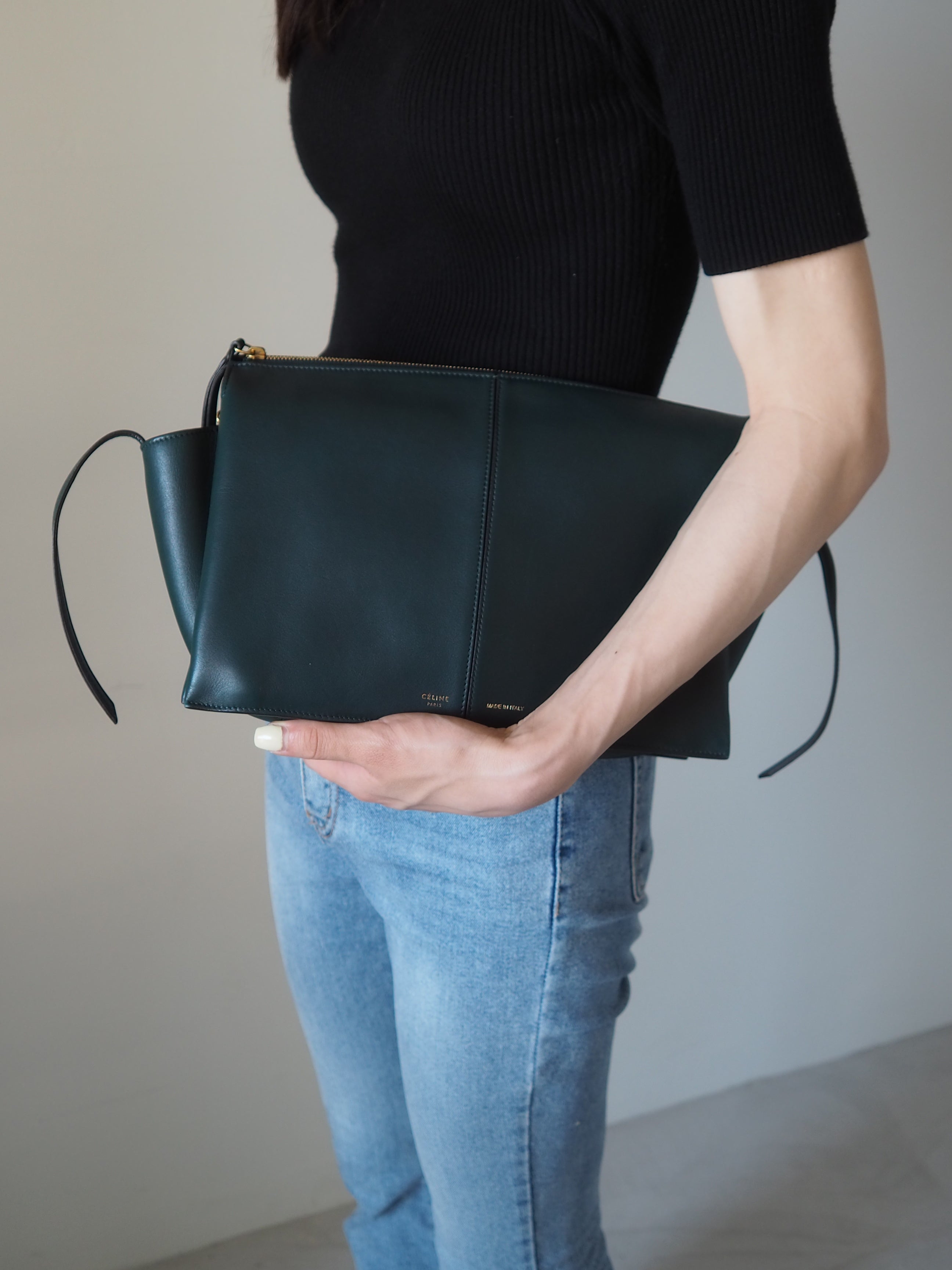 CELINE セリーヌ トリフォルド チェーン ショルダーバッグ フィービー