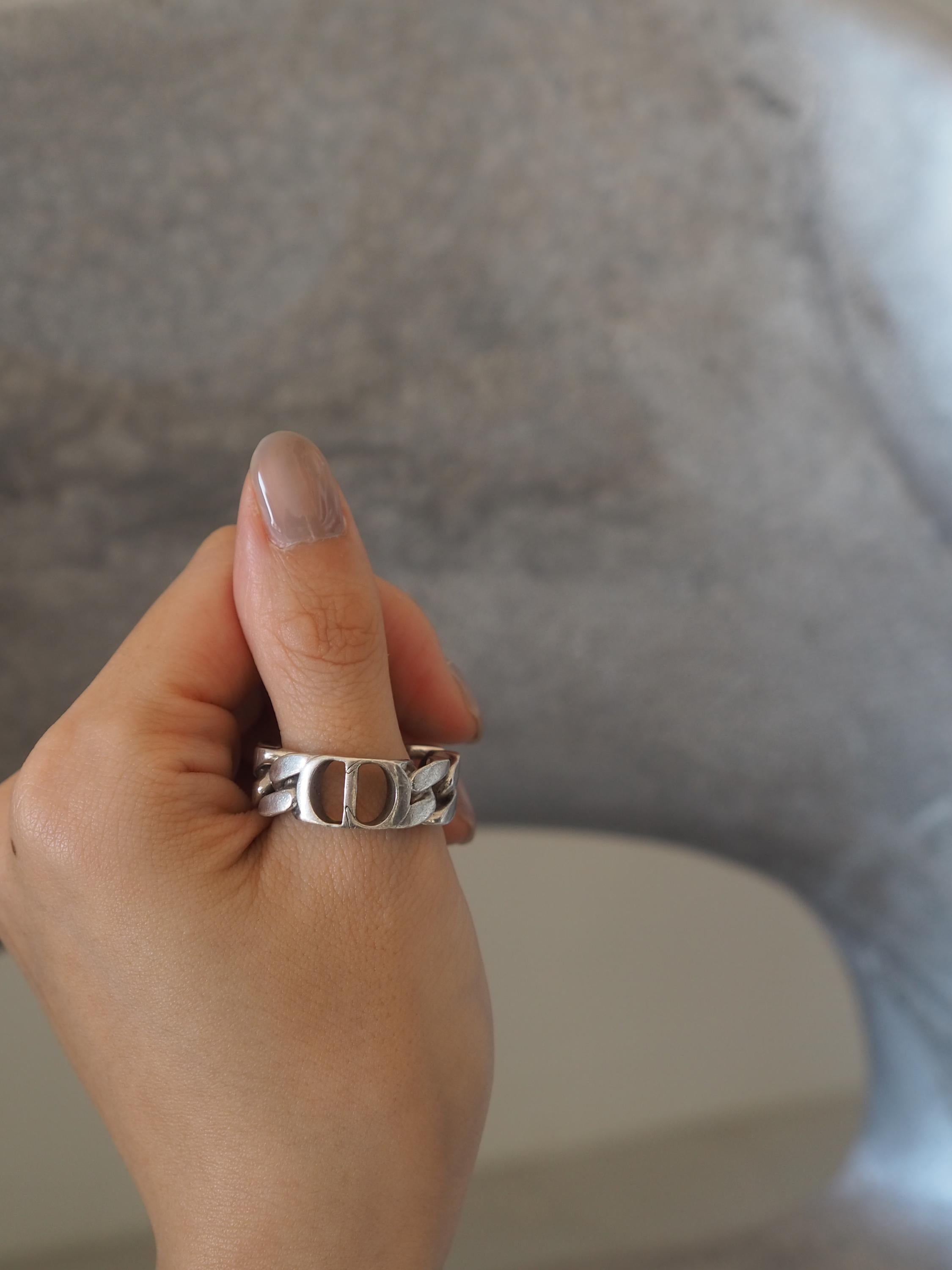 Christian Dior ディオール アイコンチェーン リング 指輪 メンズ ユニ