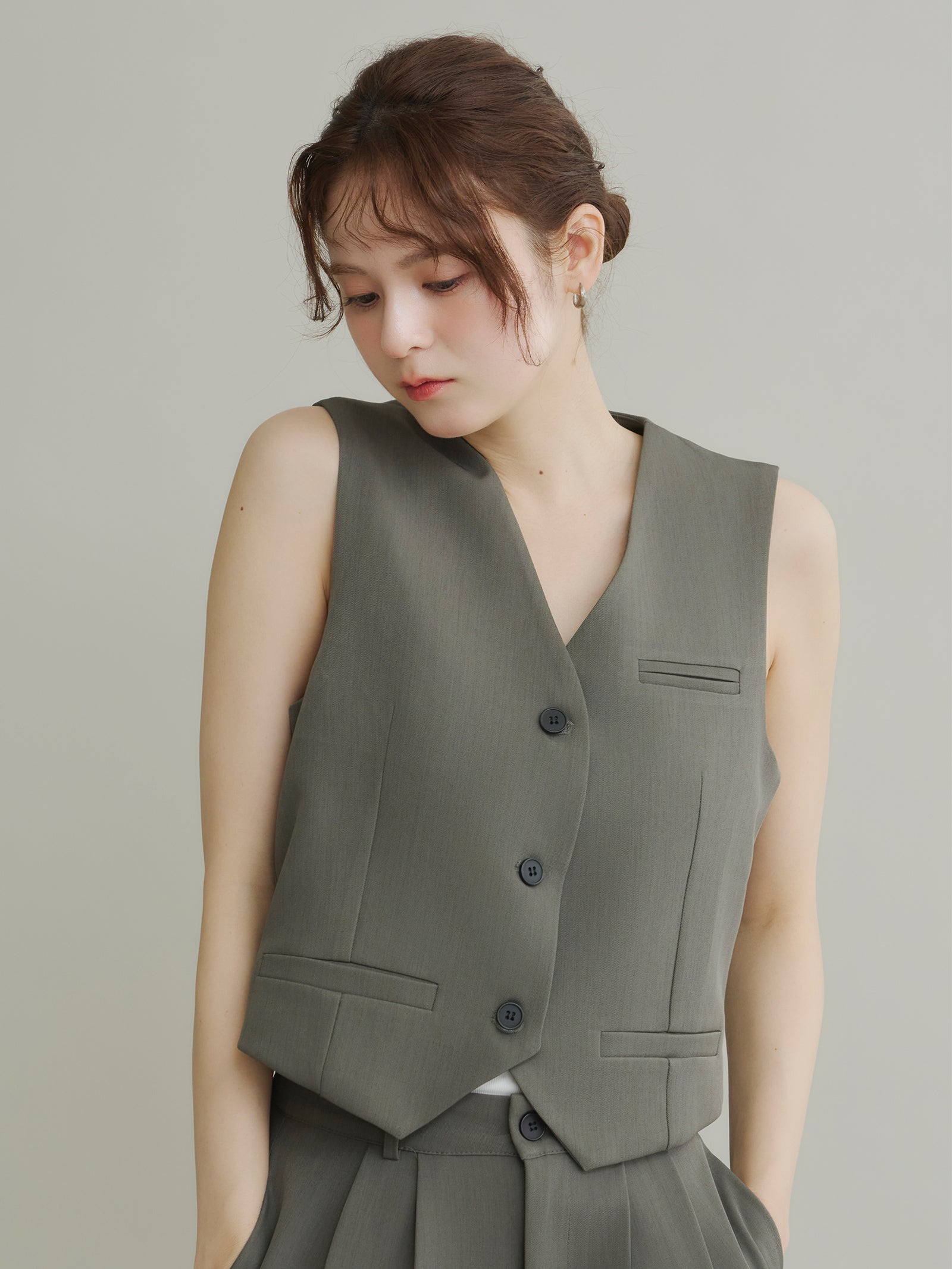 コンパクトジレ[セットアップ可能]