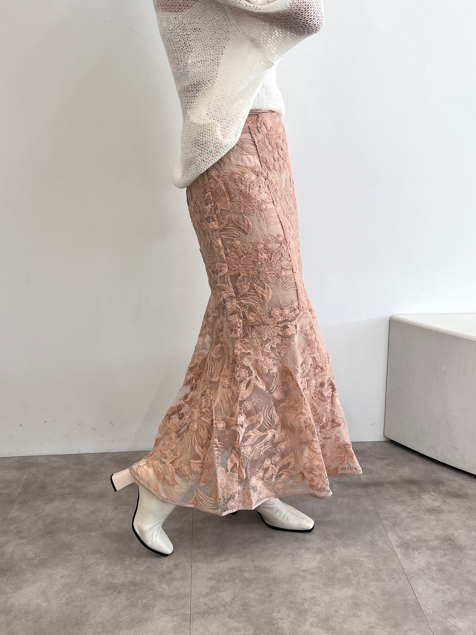 水越みさと × Olu.】レースマーメイドスカート