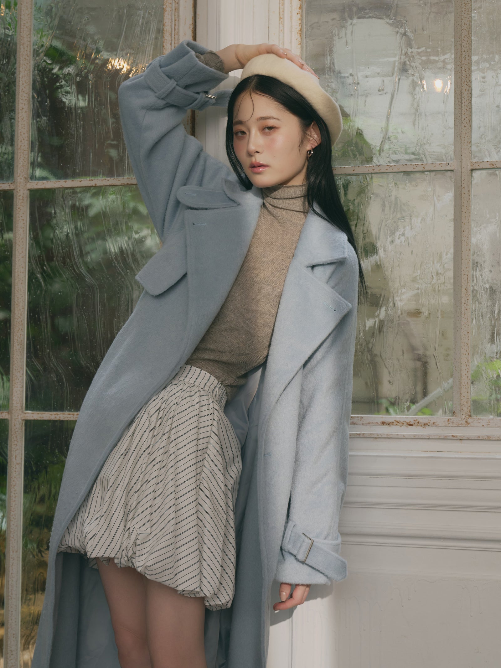 ストライプバルーンスカート