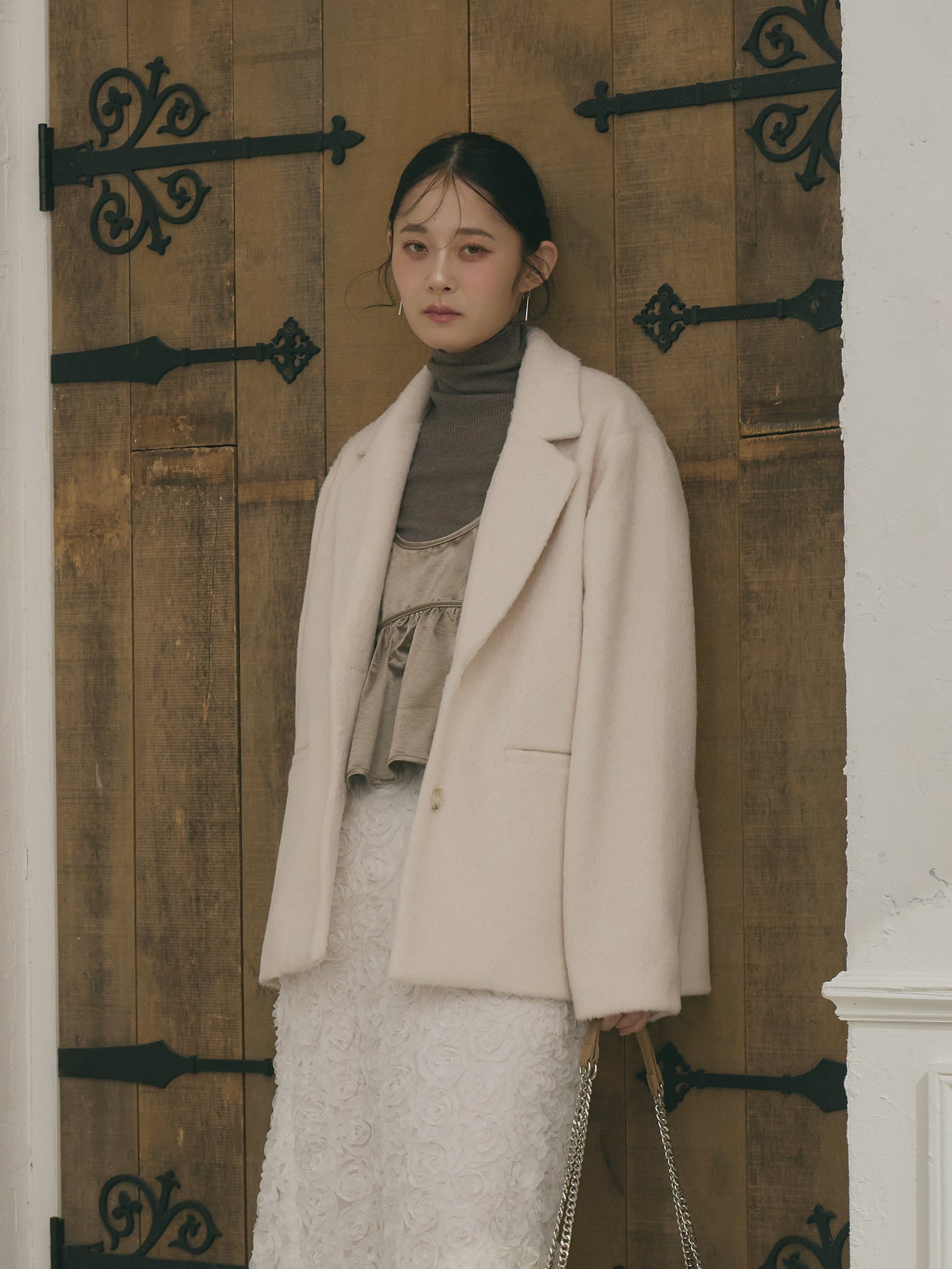 シャギーテーラードジャケット[セットアップ可能]