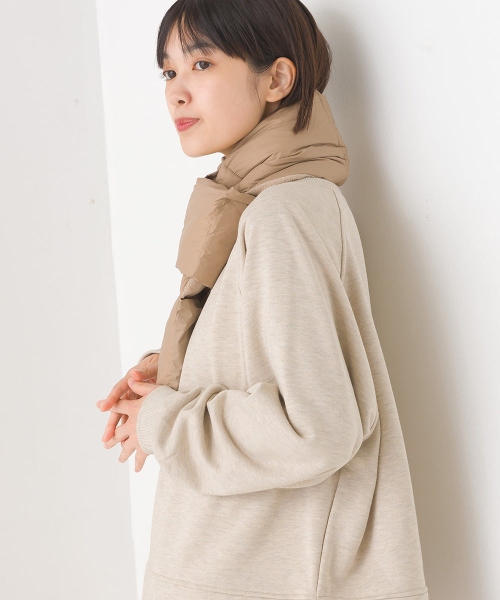 OMNES】ユニセックス ポケッタブル ダウンショートマフラー【1522-0069】