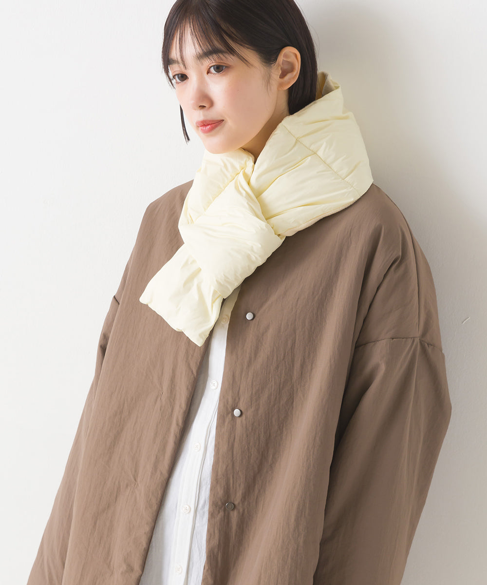 OMNES】ユニセックス ポケッタブル ダウンショートマフラー【1522-0069】