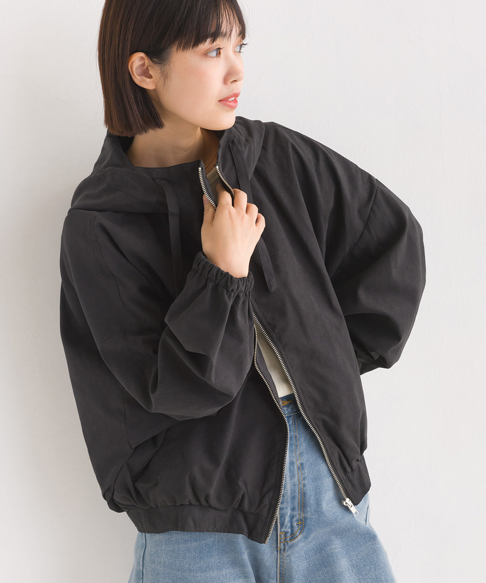 hbB】【OMNES】ピーチキャンパス フード付きショートマウンテン