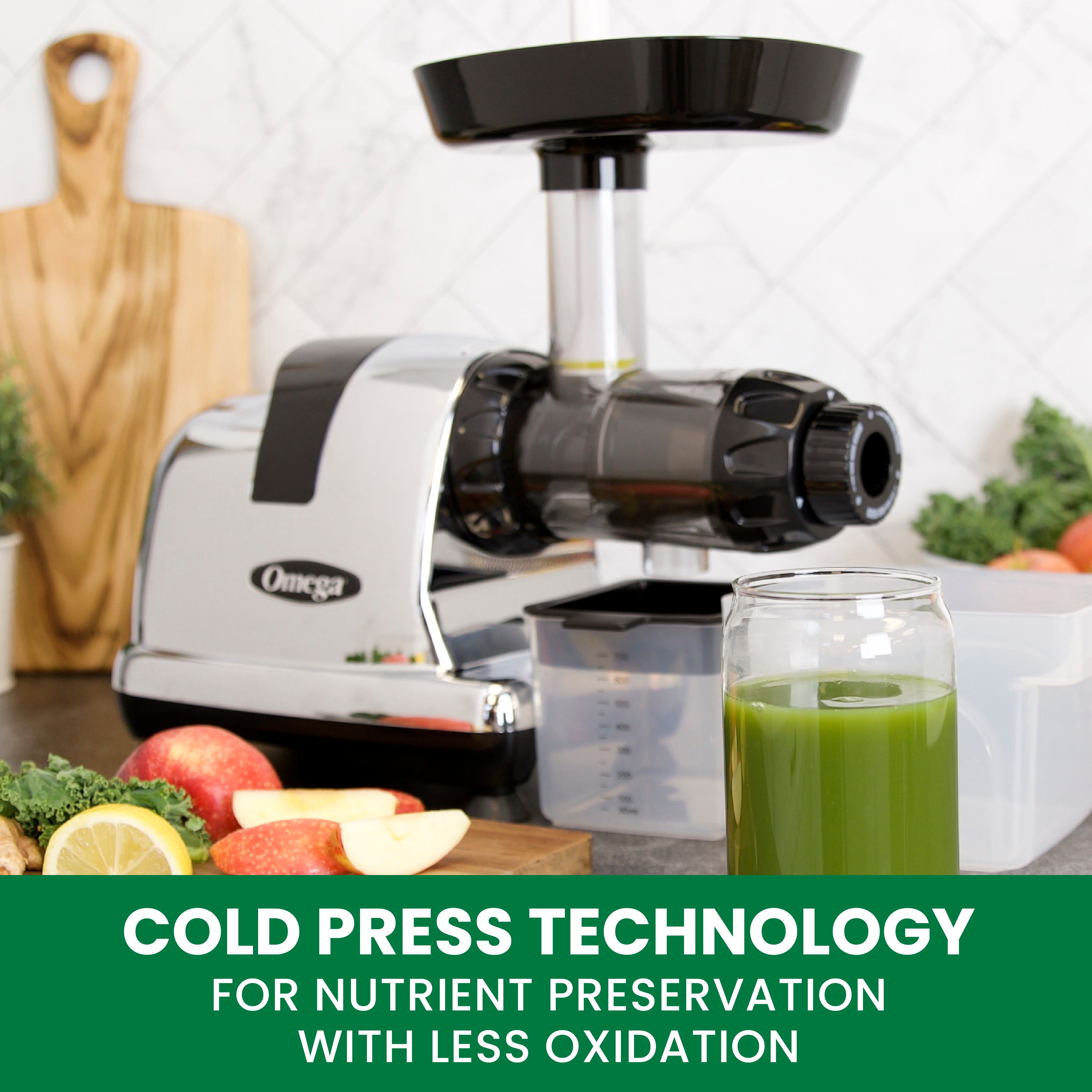 Omega All in One Nutrition System Cold Press Juicer (J8006