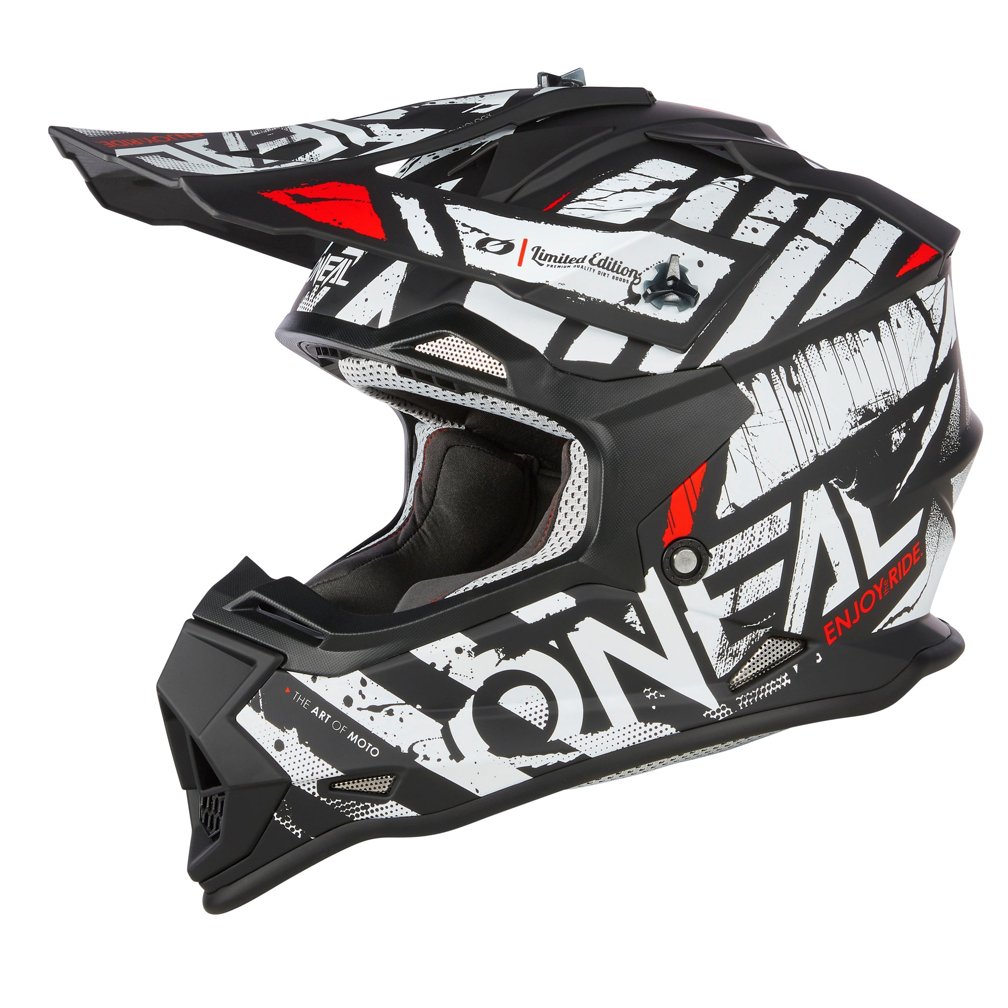 2 SRS Glitch Helmet Black/White – ONEAL USA
