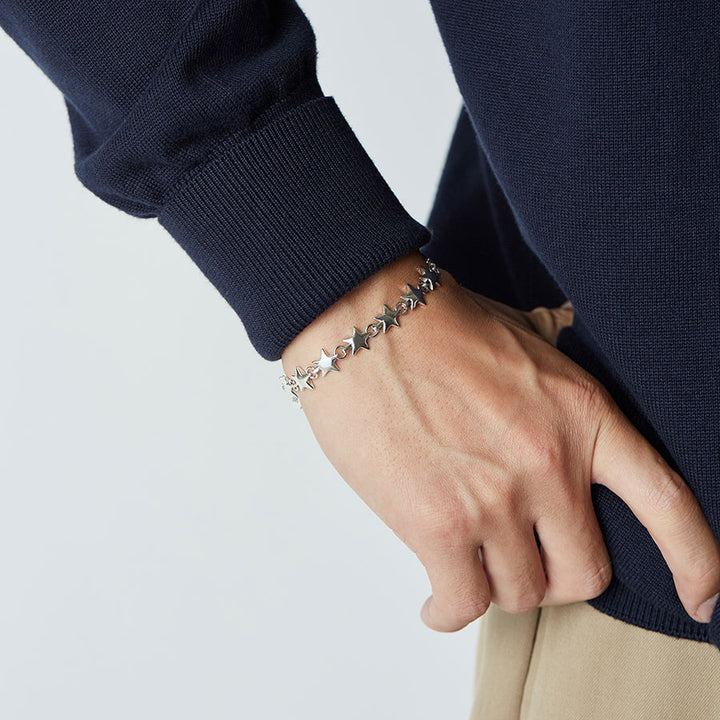 XOLO JEWELRY/ショロジュエリー】Star Link Bracelet -9mm- (19cm