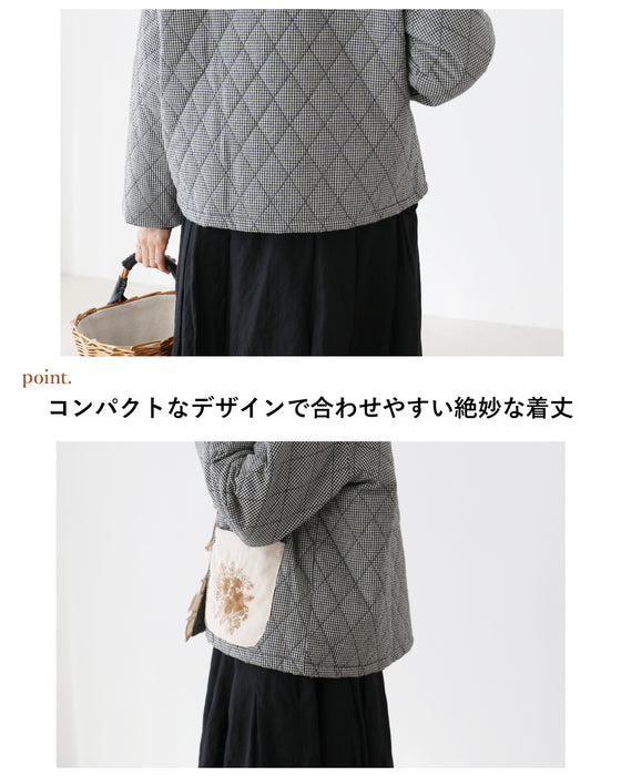 中綿キルティングポケットに花刺繍 アウター – ONE PEACE ONLINE