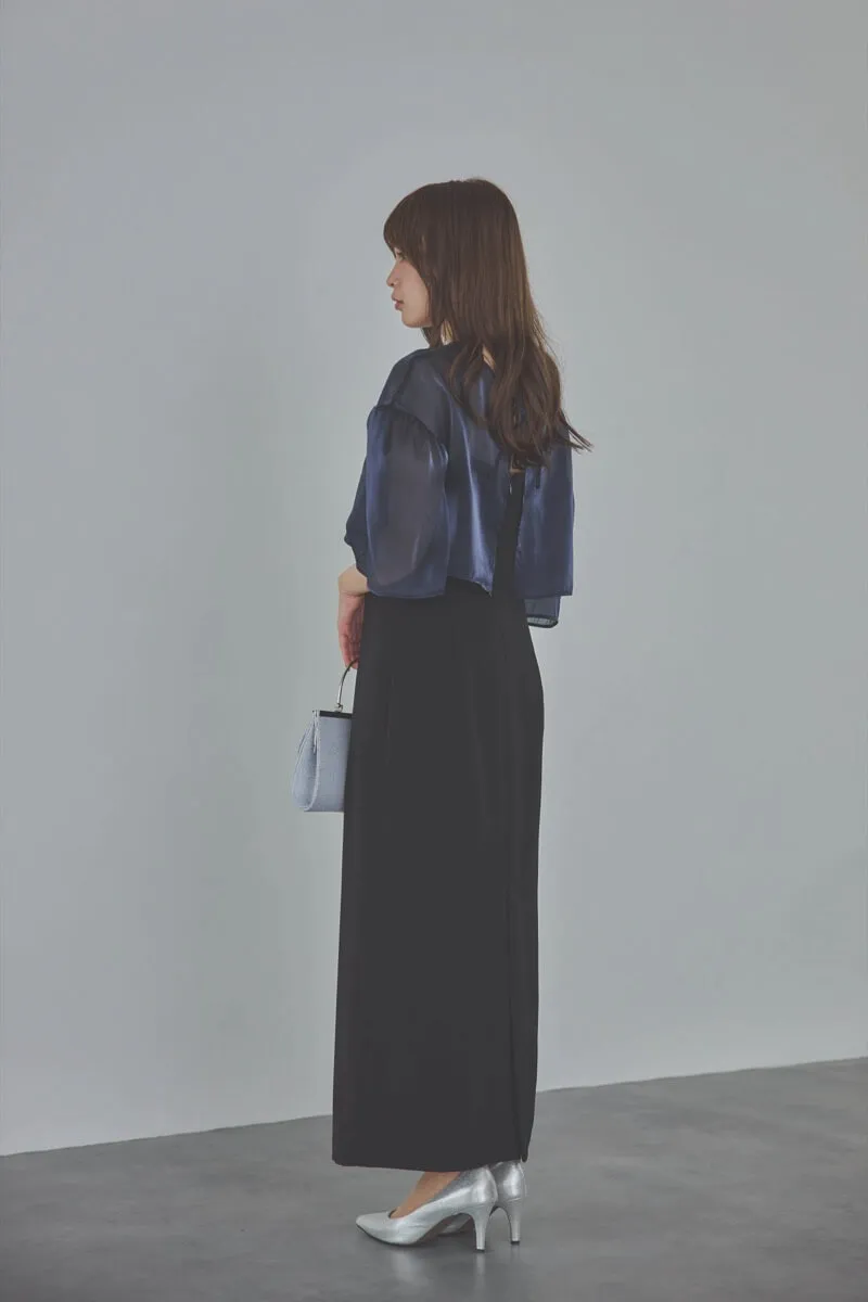 ネイビーのレイヤードコンビネーションドレス[M] anuansのレンタル｜11