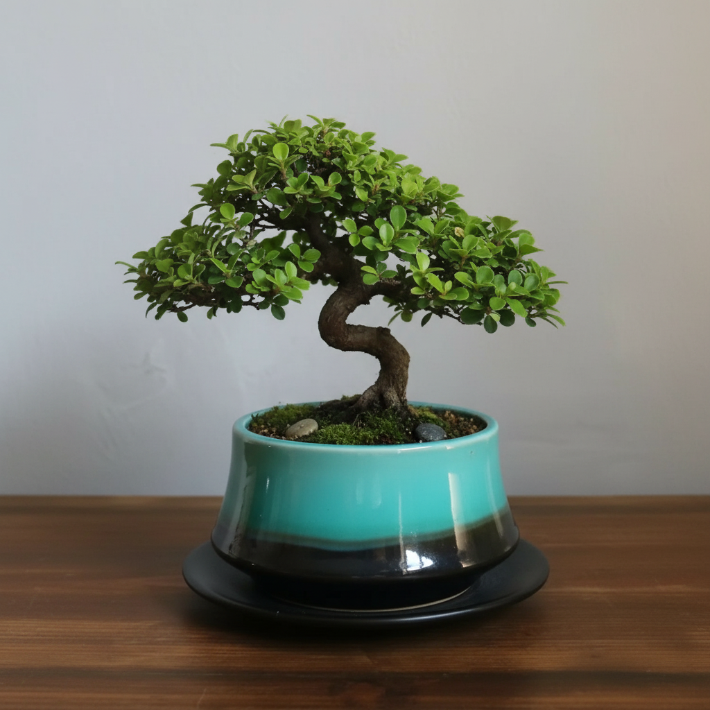 盆栽鉢落款あり陶器製盆栽鉢 30cm x 20cm 盆栽鉢落款あり陶器