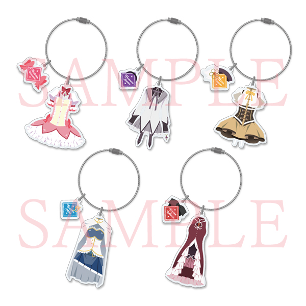 魔法少女まどか☆マギカ10(展)」 魔法少女衣装チャーム(全5種)