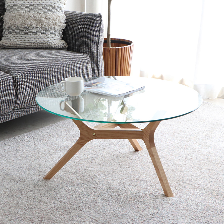 TOHMA AMOR アモール ガラステーブル