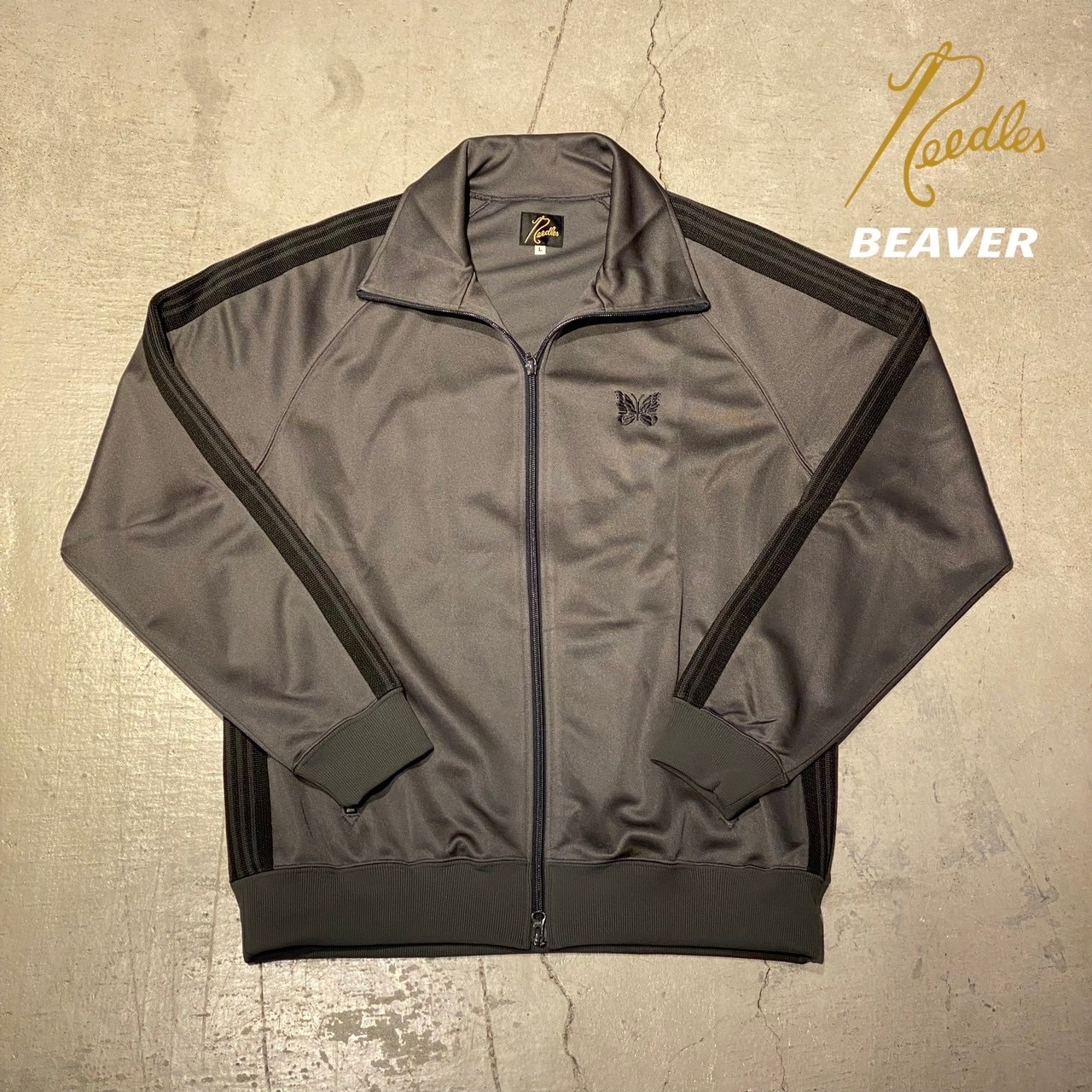 Needles/ニードルズ/BEAVER×Needles 別注Track Jacket-Poly Smooth(M