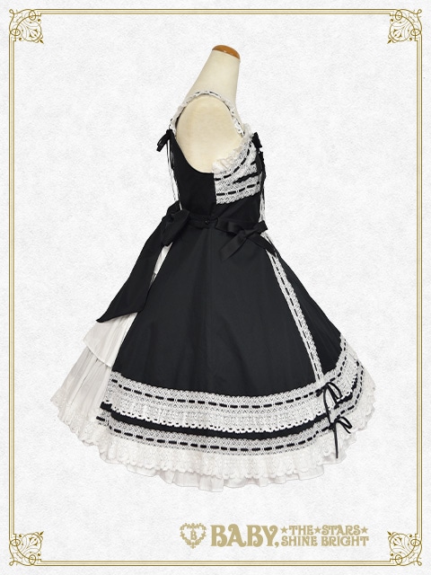 Marquise ジャンパースカート（クロ×白）(クロ×白)｜ ベイビー、ザ