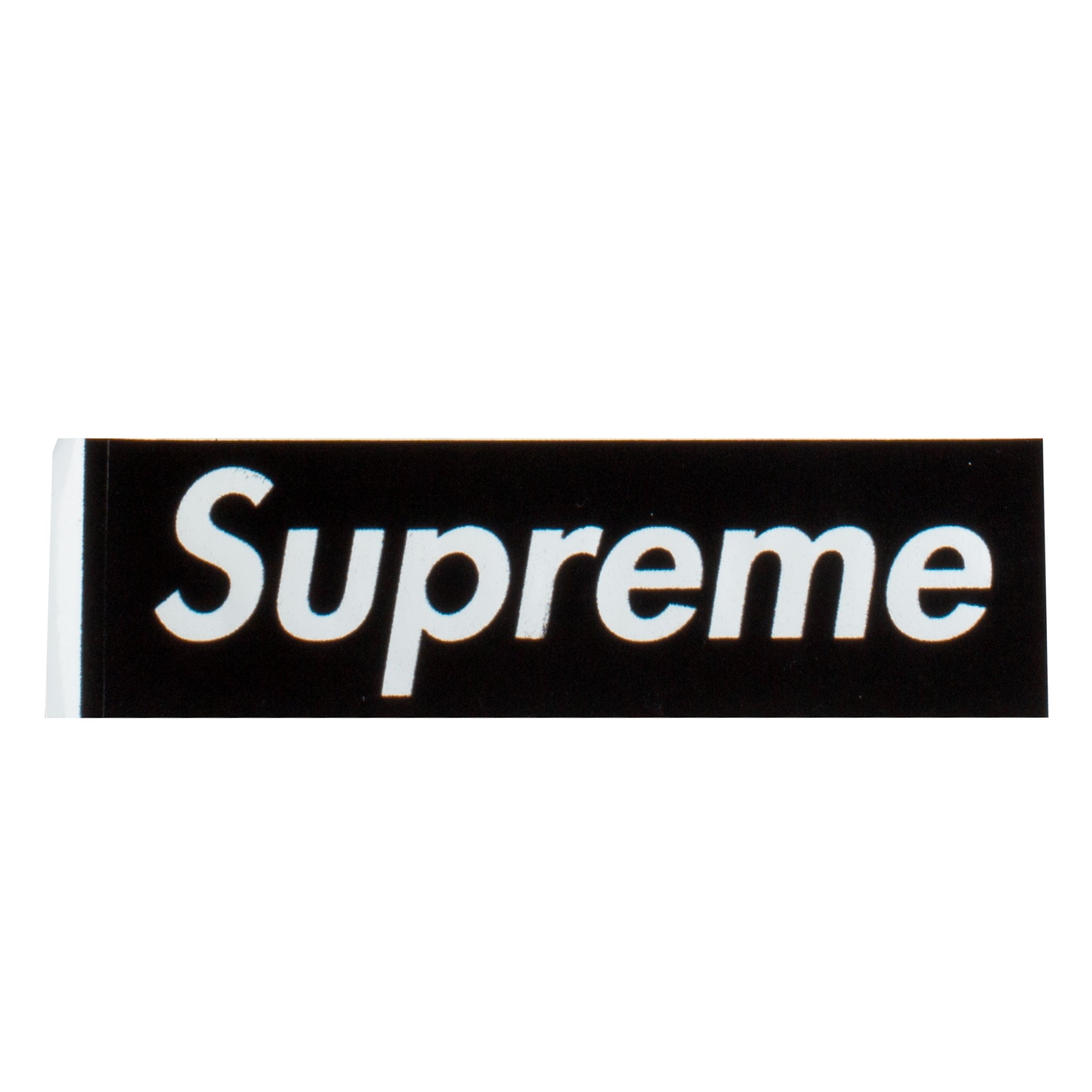 Supreme Black Felt Box Logo Sticker – On The Arm