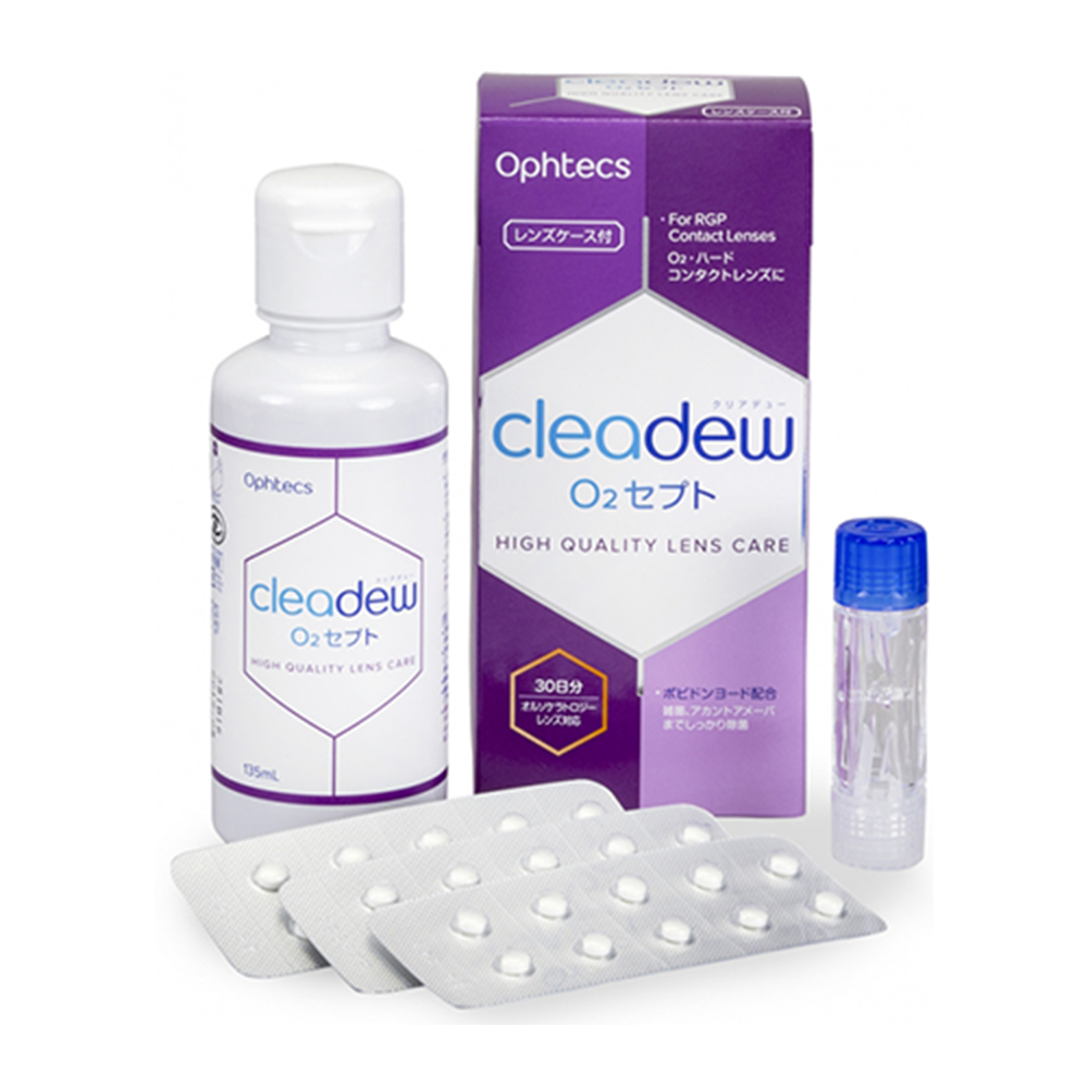 cleadew O2 ハードコンタクト洗浄液 30日分　4箱セット オフテクス（Ophtecs） cleadew クリアデュー ハイドロ ワンステップ