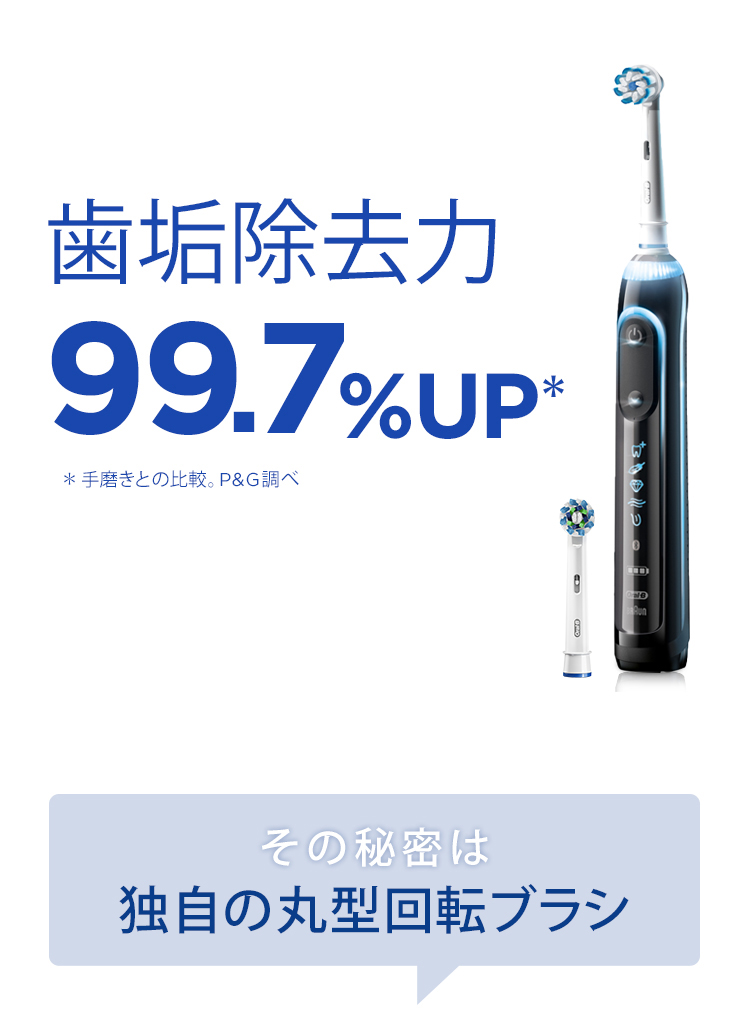 電動歯ブラシ ブラウンオーラルB 公式 | ジーニアス9000（ブラック