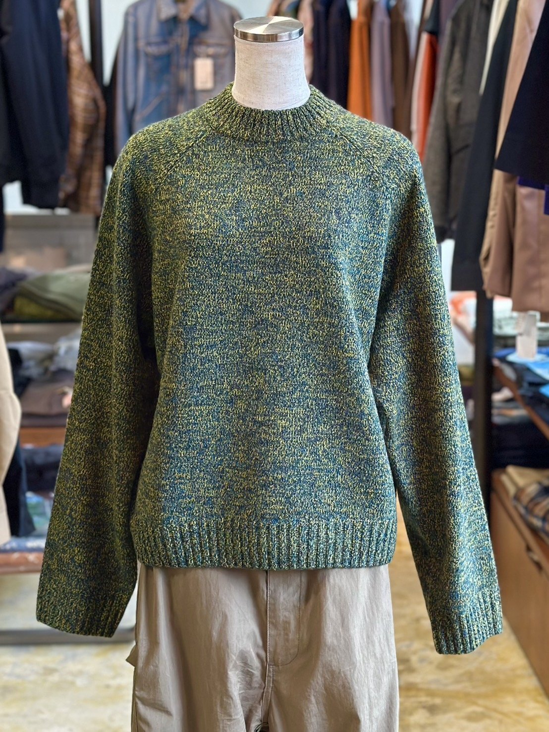 FRED PERRY/フレッドペリー】Twisted Marl Mock Neck Jumper（2colors）