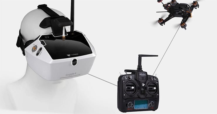 ワルケラ ゴーグル4 FPV メガネ 5インチ 5.8Ghz ダブルアンテナ