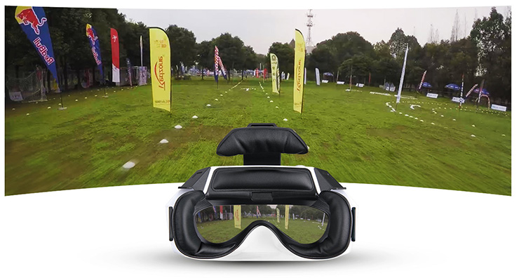 ワルケラ ゴーグル4 FPV メガネ 5インチ 5.8Ghz ダブルアンテナ