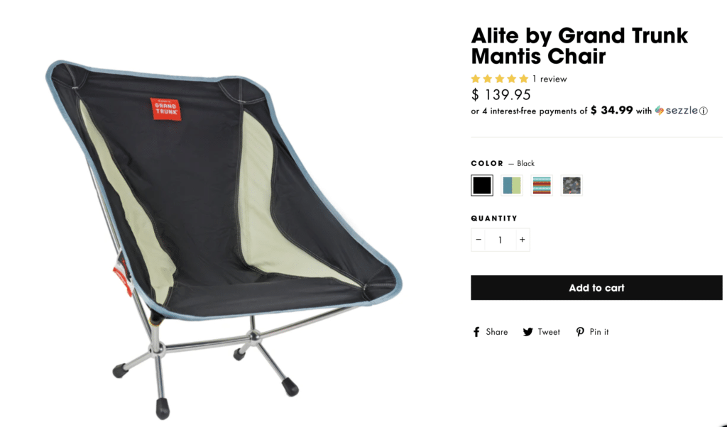 Grand Trunk portable seating options for outdoor journalists and
