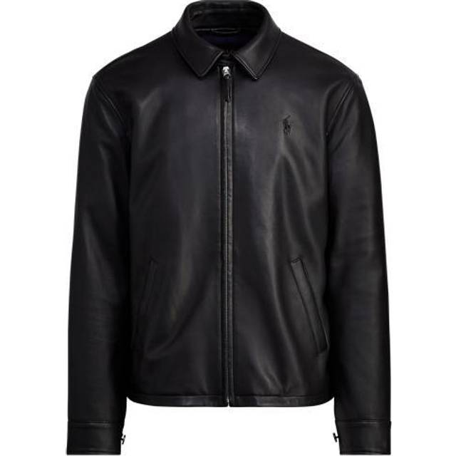 Polo Ralph Lauren Leather Jacket - Black • Price »
