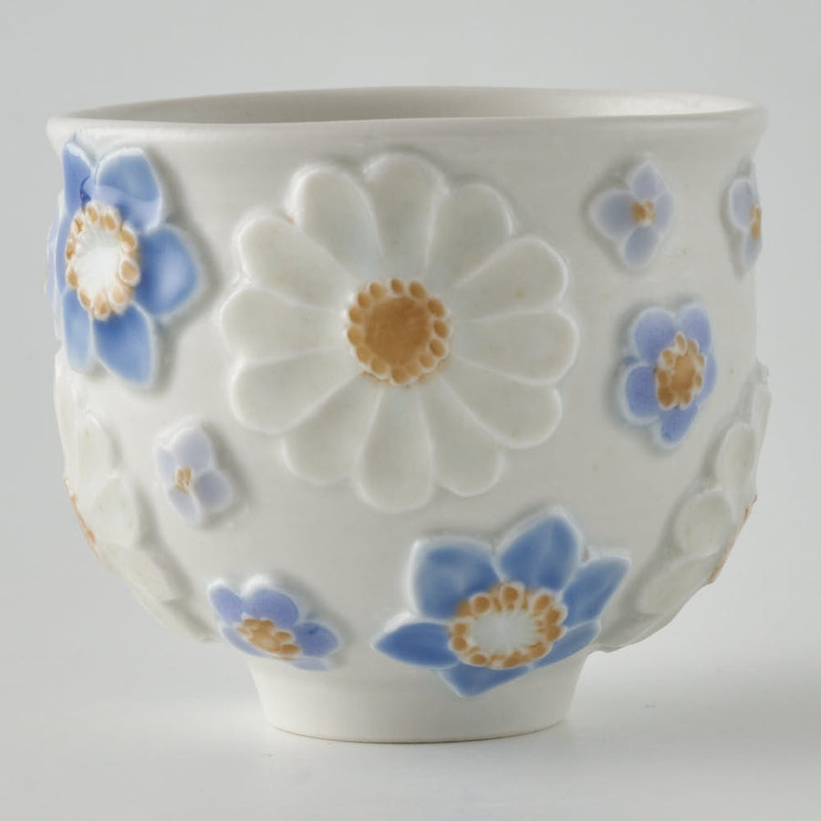 作家 森本静花 貼花文 酒器 花尽くし ¥13,200 大人の焼き物