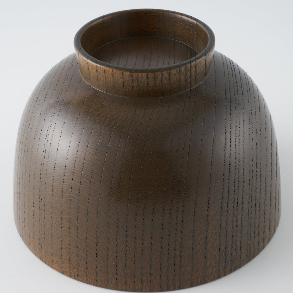 白鷺木工 サブロク椀 仙才 欅 漆グレー ¥4,180 大人の焼き物