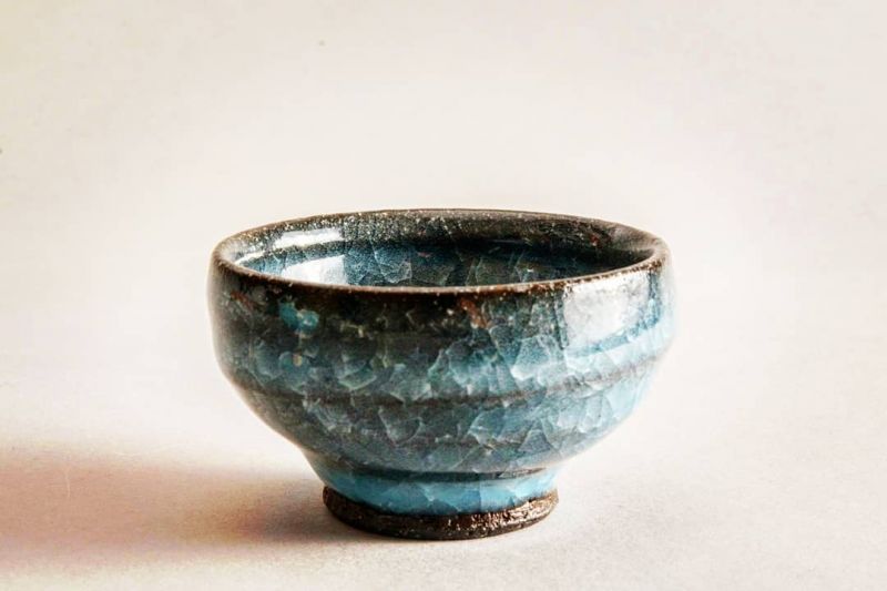 木箱・説明書付き】大谷焼の壺 木箱・説明書付き】大谷焼の壺 木箱