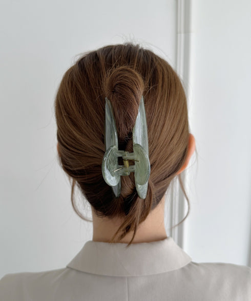 ワンカラーべっ甲ヘアクリップ | SW4251012 | グリーン – Outfitter lab