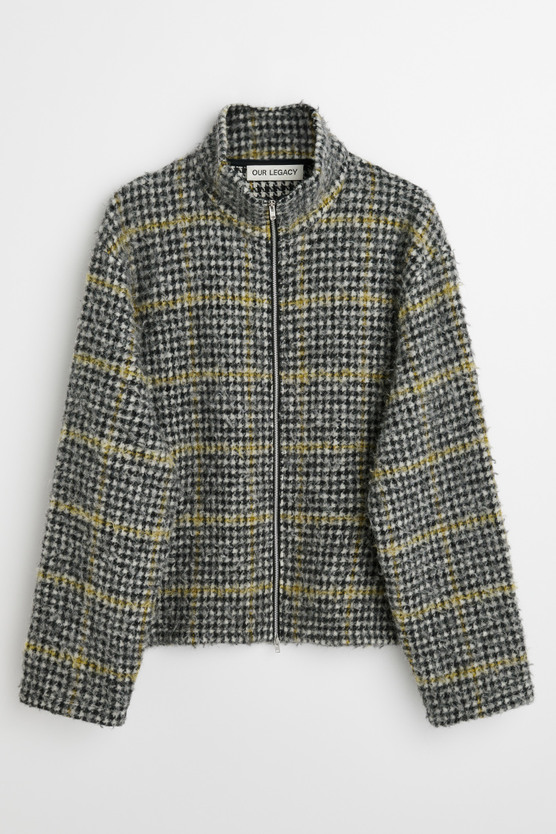 Our Legacy - Shrunken Fullzip Polo Prenzlauer Houndstooth