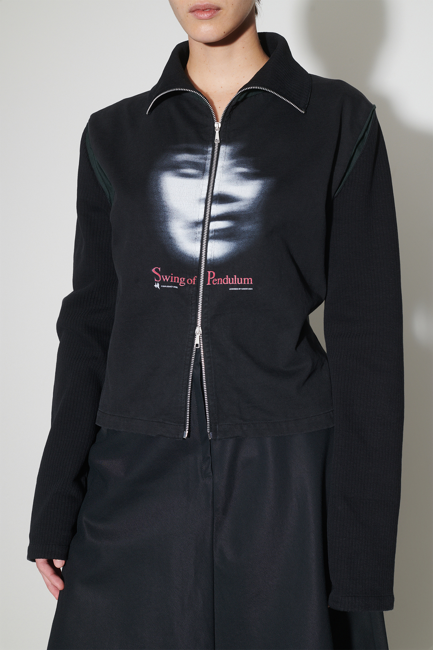 Our Legacy - Recut Hollow Zip Swing Of Pendulum Print