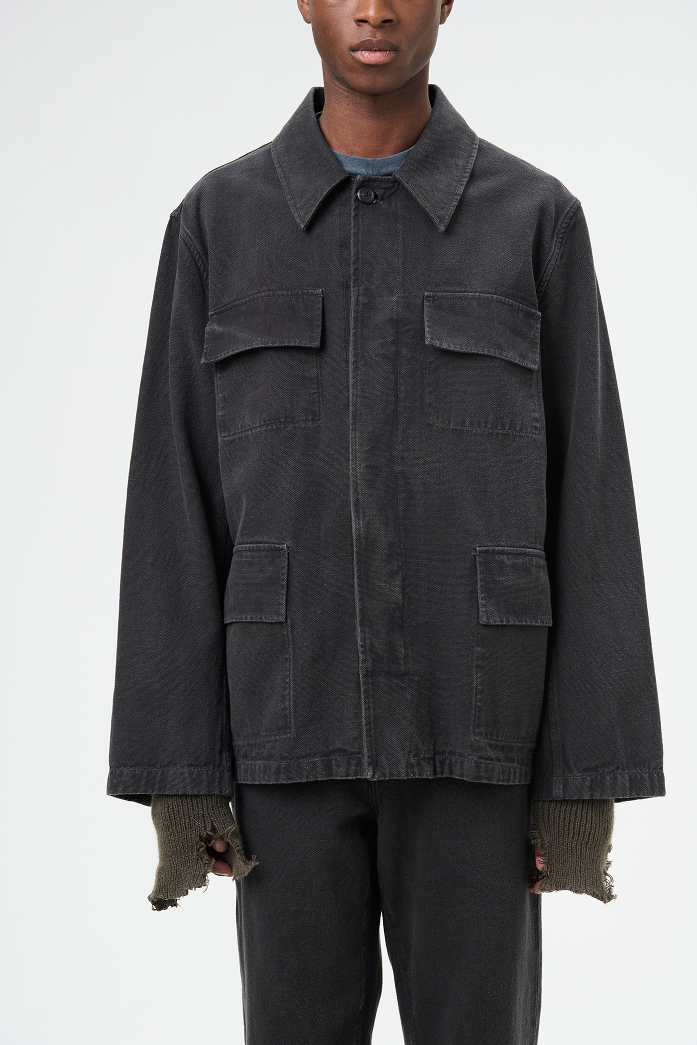 Our Legacy - Uniform Jacket Ash Black Reborn Canvas