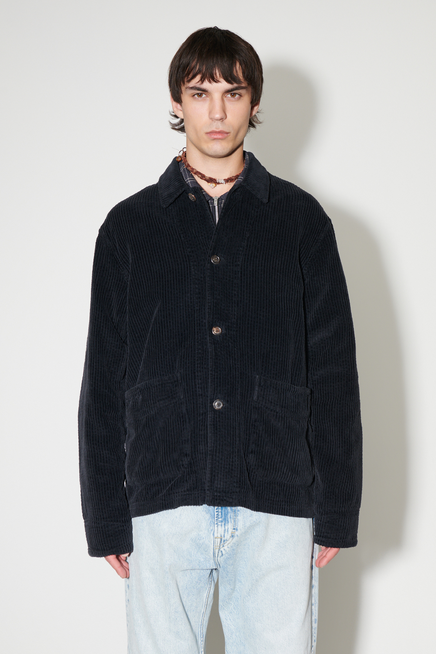 Our Legacy - Archive Box Jacket Worn Black Rustic Cord