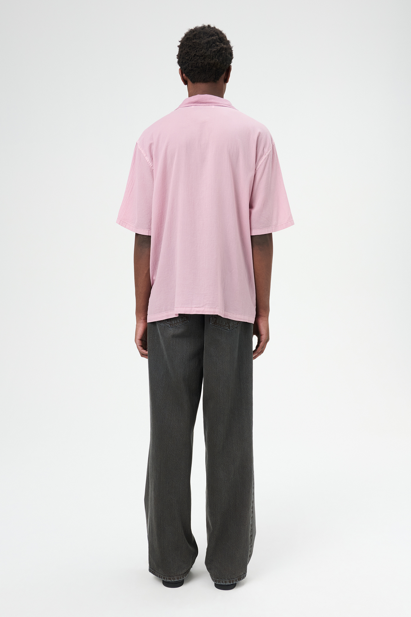 Our Legacy - Box Shirt Shortsleeve Dusty Lilac Coated Voile