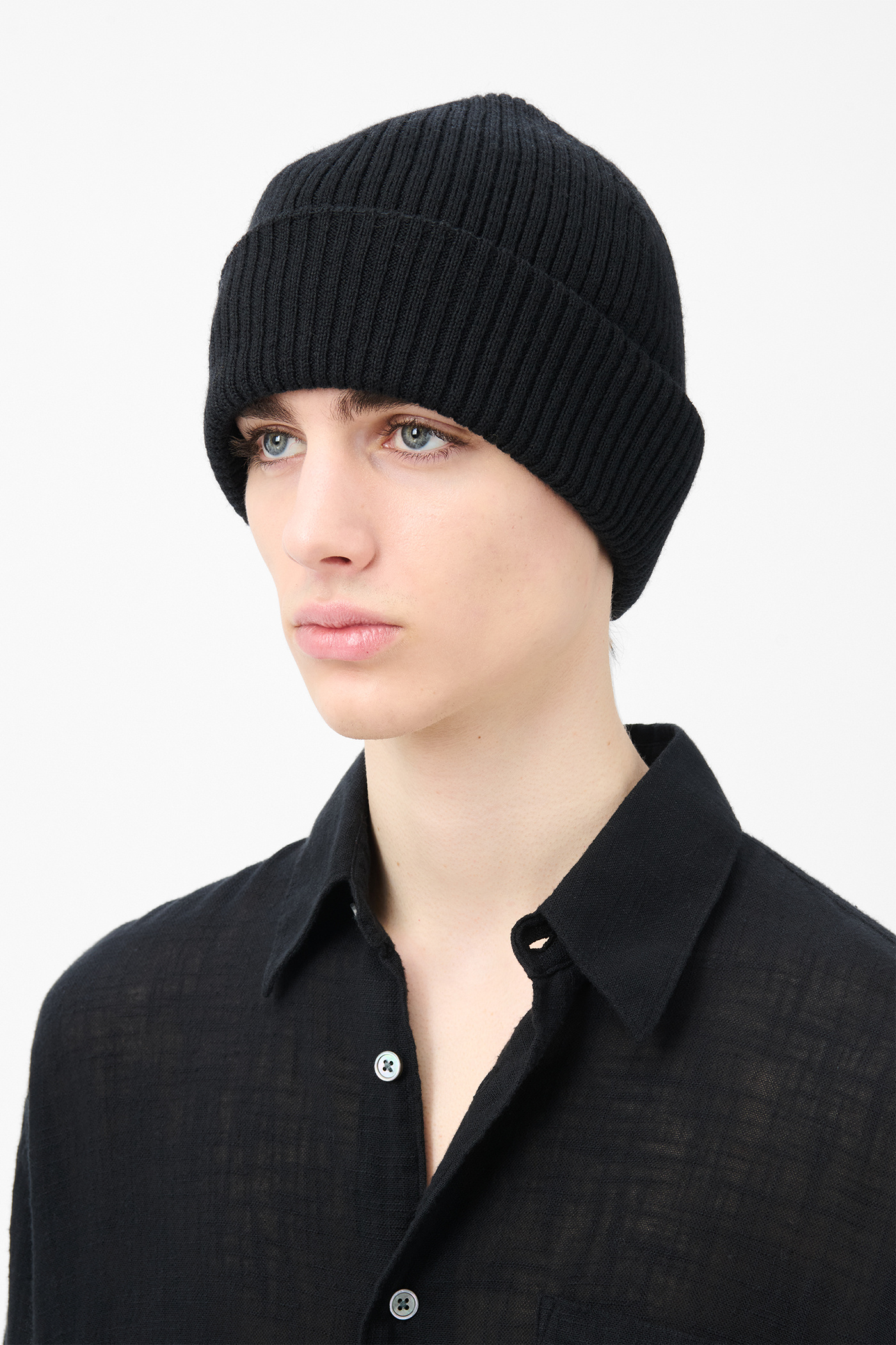 Our Legacy - Knit Hat Black Rustic Merino