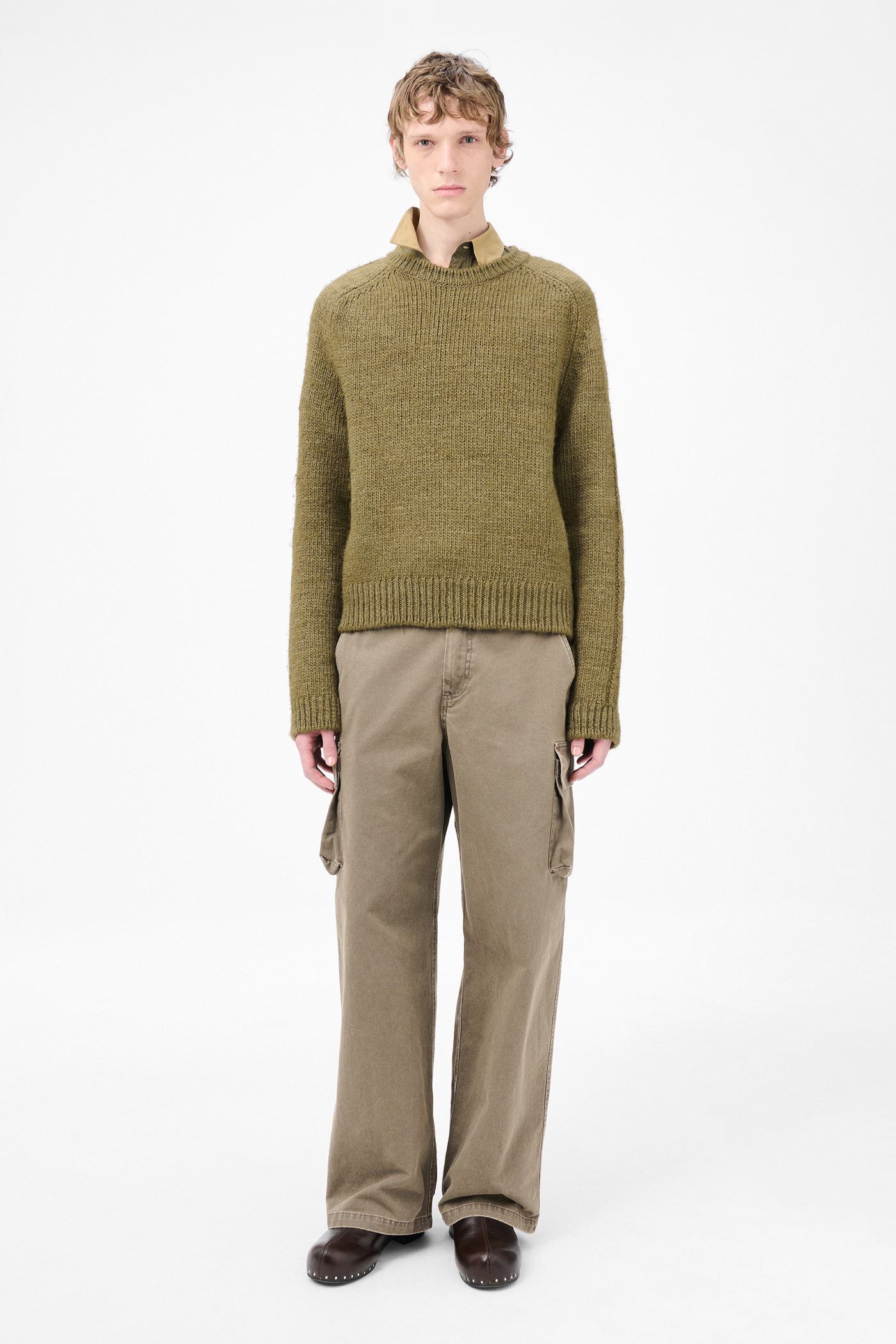 Our Legacy - True Roundneck Flush Green Rustic Wool Silk